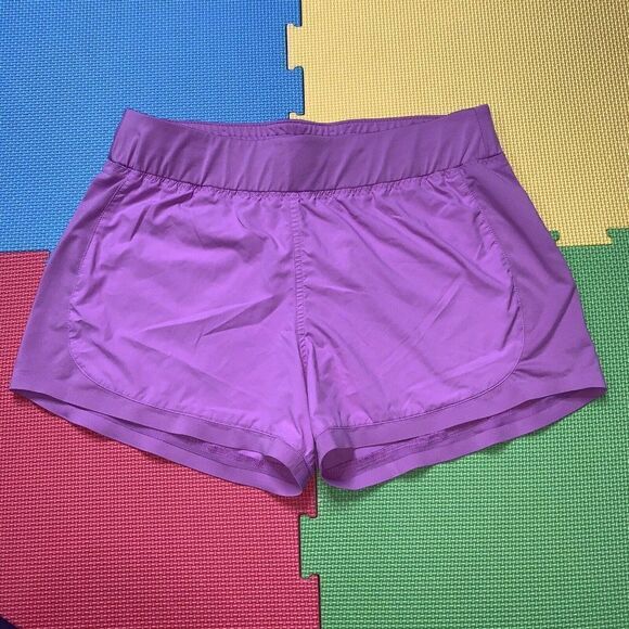 Athleta Stellar Running Shorts Pull On Women’s In Purple Size Medium 983376 - Picture 1 of 8